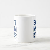 Beste Mutter überhaupt Lustiges Navy Blau Kaffeetasse (Mittel)