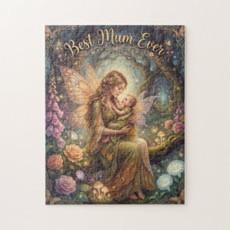 "Beste Mutter überhaupt" Magische Fantasie-Illustr Puzzle