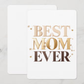 Beste Mutter überhaupt Minimalistisches Design | E Einladung (Vorne/Hinten)