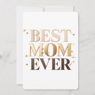 Beste Mutter überhaupt Minimalistisches Design   E Einladung