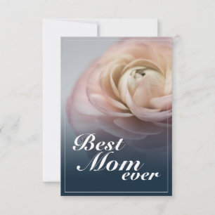 Beste Mutter überhaupt mit großer rosa Rose