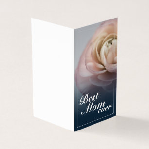 Beste Mutter überhaupt mit großer rosa Rose