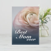 Beste Mutter überhaupt mit großer rosa Rose (Stehend Vorderseite)