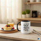 "Beste Mutter überhaupt" mit Mutter-Foto, Mutterta Tasse