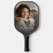 Beste Mutter überhaupt Modern Foto Individuelles M Pickleball Schläger (Vorderseite)