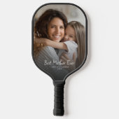 Beste Mutter überhaupt Modern Foto Individuelles M Pickleball Schläger (Rückseite)