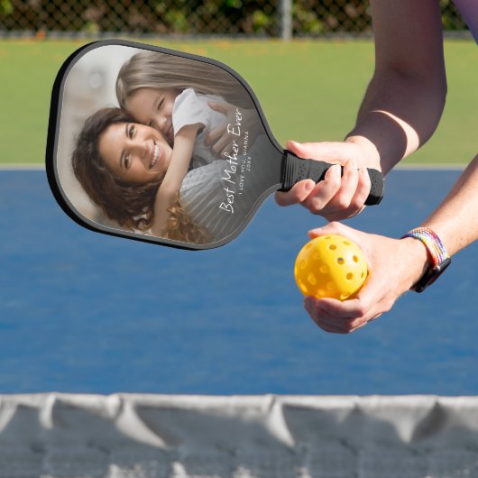 Beste Mutter überhaupt Modern Foto Individuelles M Pickleball Schläger (InSitu)