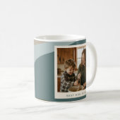 Beste Mutter überhaupt Moderne abstrakte Sage-Teal Kaffeetasse (VorderseiteRechts)