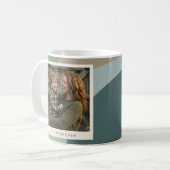Beste Mutter überhaupt Moderne abstrakte Sage-Teal Kaffeetasse (Vorderseite Links)