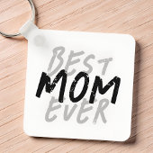 Beste Mutter überhaupt Moderne schwarze und graue  Schlüsselanhänger