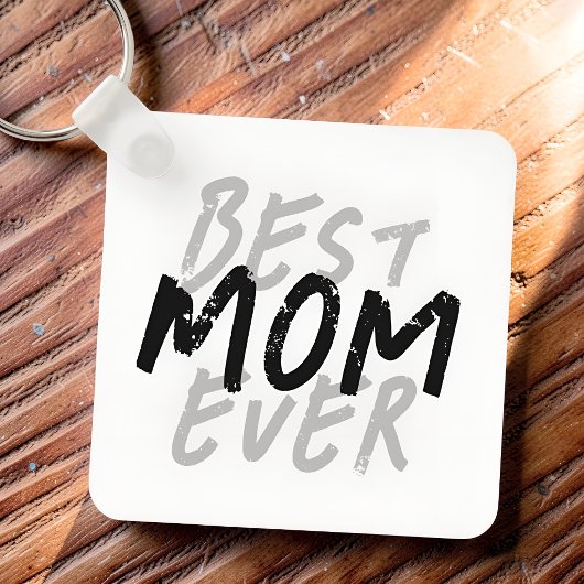 Beste Mutter überhaupt Moderne schwarze und graue  Schlüsselanhänger