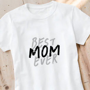 Beste Mutter überhaupt Moderne schwarze und graue T-Shirt