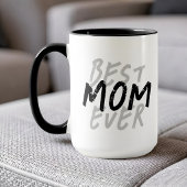 Beste Mutter überhaupt Moderne schwarze und graue Tasse