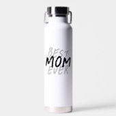 Beste Mutter überhaupt Moderne schwarze und graue Trinkflasche (Vorne)