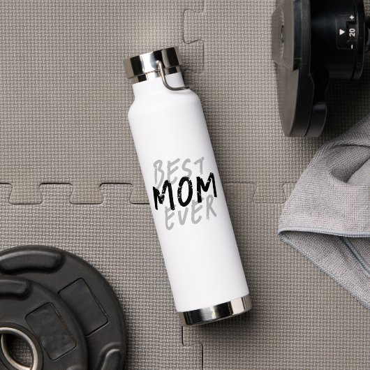 Beste Mutter überhaupt Moderne schwarze und graue Trinkflasche (Fitnessstudio (gedreht))