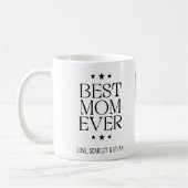 Beste Mutter überhaupt Moderne Snapshot-Style 4 Fo Kaffeetasse (Links)
