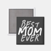 Beste Mutter überhaupt Moderne weiße und graue Gru Magnet (Vorderseite/Rückseite)