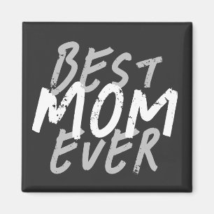 Beste Mutter überhaupt Moderne weiße und graue Gru Magnet