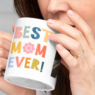 Beste Mutter überhaupt modernes Foto Muttertags-Ta Zweifarbige Tasse