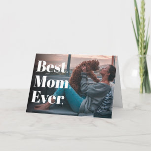 Beste Mutter überhaupt, modernes individuelles Fot Karte