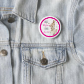 Beste Mutter überhaupt, Mutter & Babykaninchen Ros Button (Beispiel)