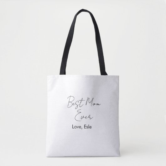beste Mutter überhaupt Mutterschaftstag Name Datum Tasche (Vorderseite)