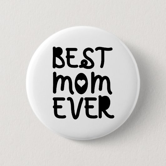 Beste Mutter überhaupt Muttertag Button (Vorderseite)