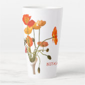 Beste Mutter überhaupt Muttertag Helle Mohn Gesche Milchtasse (Vorderseite)