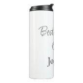 Beste Mutter überhaupt Name einfach minimal stilvo Thermosbecher (Nach links gedreht)