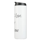 Beste Mutter überhaupt Name einfach minimal stilvo Thermosbecher (Nach rechts gedreht)
