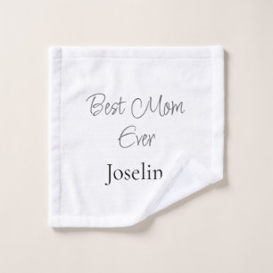 Beste Mutter überhaupt Name einfach minimal stilvo Waschlappen