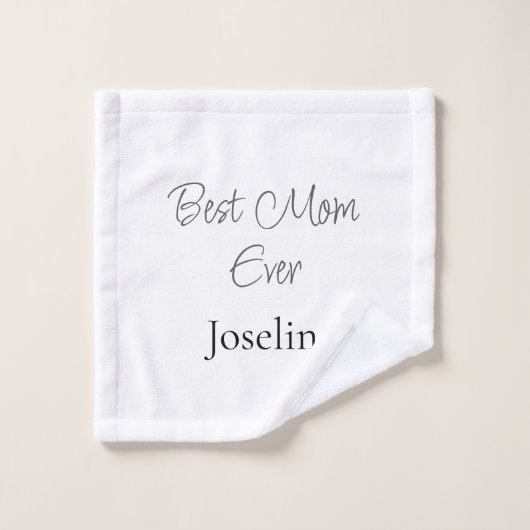 Beste Mutter überhaupt Name einfach minimal stilvo Waschlappen (Waschlappen)