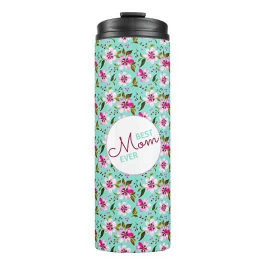 Beste Mutter überhaupt Personalisierte Aqua- und r Thermosbecher (Vorderseite)