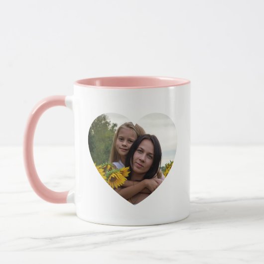 Beste Mutter überhaupt personalisierter Fotobecher Tasse (Links)