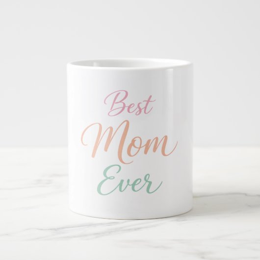 Beste Mutter überhaupt personalisierter Kaffeebech Jumbo-Tasse (Vorderseite)