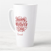 Beste Mutter überhaupt personalisierter Name Beche Milchtasse (Linke Ecke)