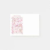 Beste Mutter überhaupt Personalisierter Name Flora Post-it Klebezettel (Vorderseite)