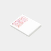Beste Mutter überhaupt Personalisierter Name Flora Post-it Klebezettel (angewinkelt)