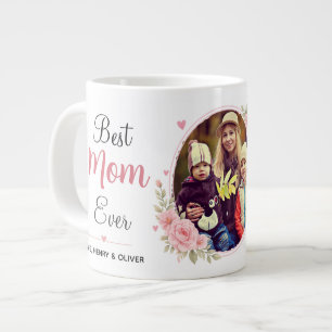 Beste Mutter überhaupt Personalisiertes Foto Jumbo-Tasse