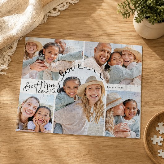 Beste Mutter überhaupt Personalisiertes Foto Puzzle