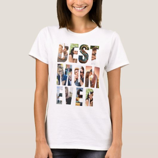 Beste Mutter überhaupt | Platzhaltervorlage für Fo T-Shirt (Vorderseite)