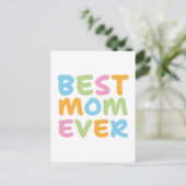 Beste Mutter überhaupt Postkarte (Stehend Vorderseite)