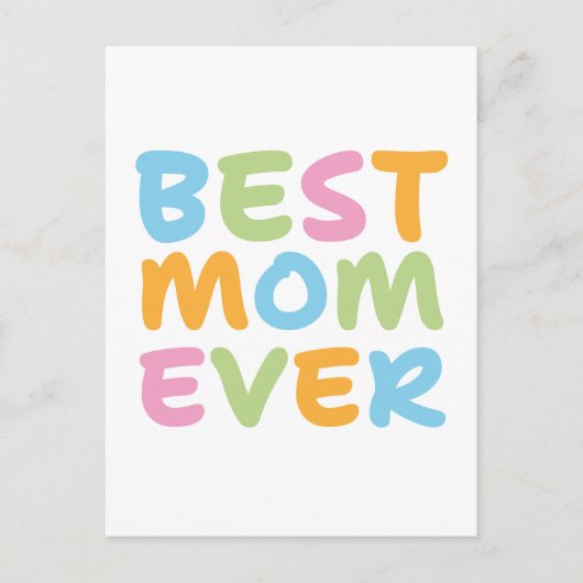 Beste Mutter überhaupt Postkarte (Vorderseite)