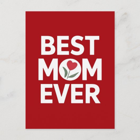 Beste Mutter überhaupt  Postkarte (Vorderseite)