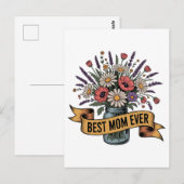 Beste Mutter überhaupt Postkarte (Vorne/Hinten)