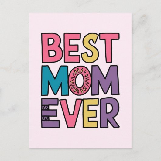 Beste Mutter überhaupt Postkarte (Vorderseite)