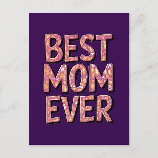 Beste Mutter überhaupt Postkarte (Vorderseite)