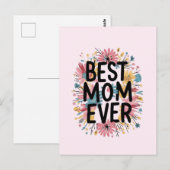 Beste Mutter überhaupt  Postkarte (Vorne/Hinten)