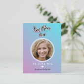 Beste Mutter überhaupt Postkarte (Stehend Vorderseite)
