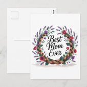 Beste Mutter überhaupt Postkarte (Vorne/Hinten)